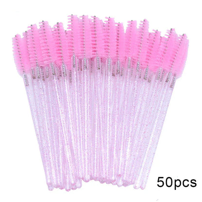 100pcs Disposable Eyelash Spoolie Brushes
