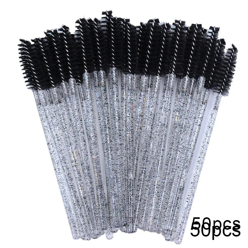 100pcs Disposable Eyelash Spoolie Brushes