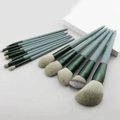 13-Piece Colorful Makeup Brush Set