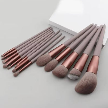 13-Piece Colorful Makeup Brush Set