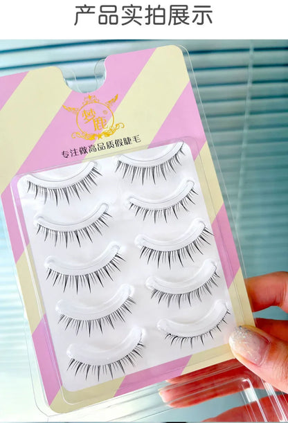Dream Deer V-Shaped Mink Eyelashes (5 Pairs)