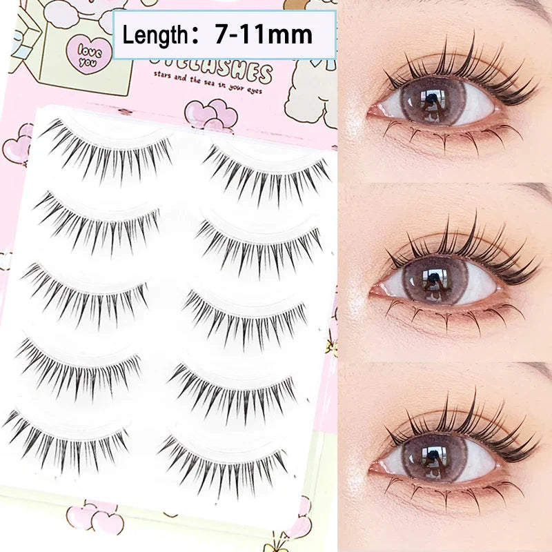 Dream Deer V-Shaped Mink Eyelashes (5 Pairs)