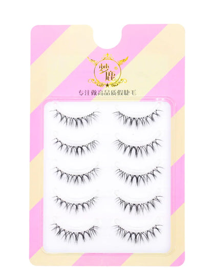 Dream Deer V-Shaped Mink Eyelashes (5 Pairs)